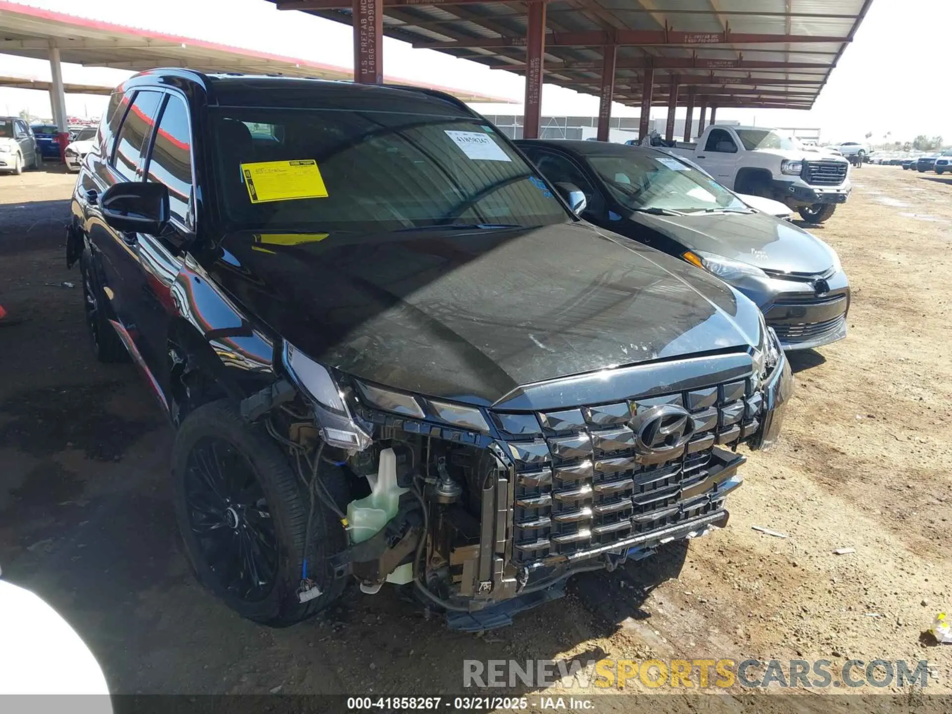 1 Photograph of a damaged car KM8R7DGE1RU737737 HYUNDAI PALISADE 2024