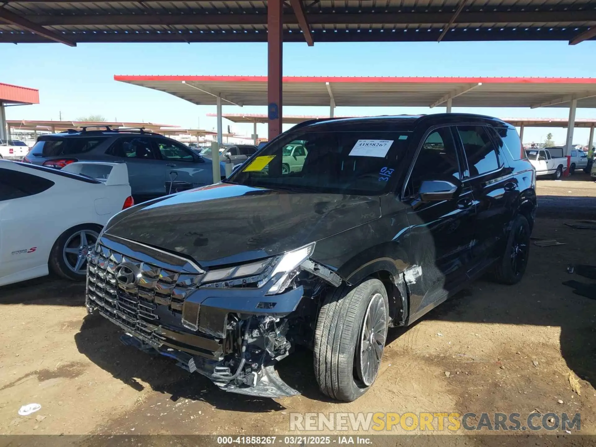 2 Photograph of a damaged car KM8R7DGE1RU737737 HYUNDAI PALISADE 2024