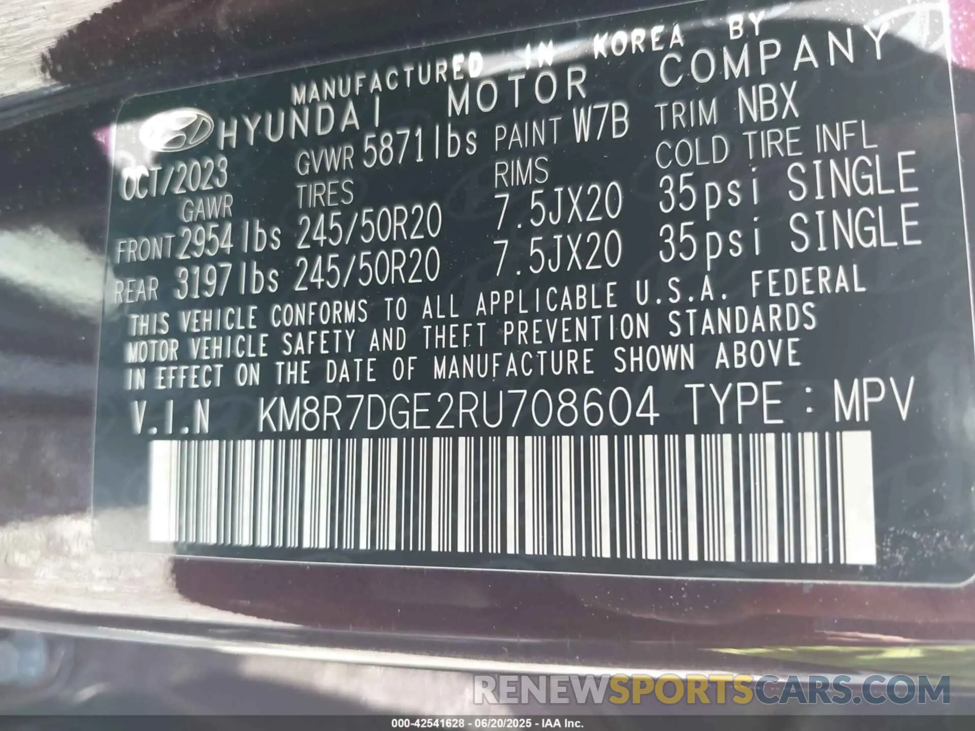 9 Photograph of a damaged car KM8R7DGE2RU708604 HYUNDAI PALISADE 2024