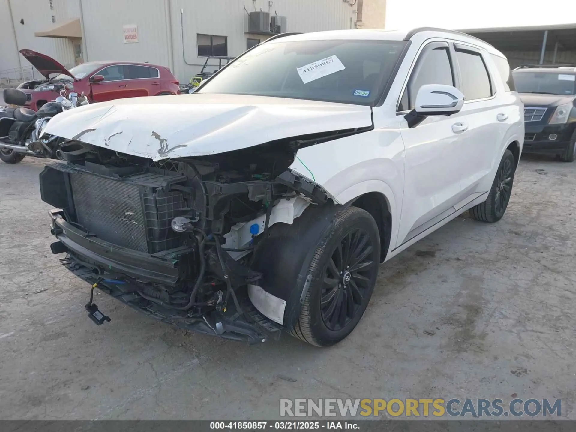 2 Photograph of a damaged car KM8R7DGE2RU763909 HYUNDAI PALISADE 2024