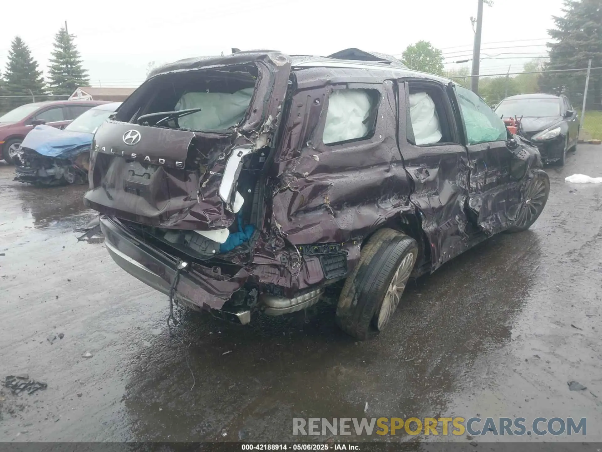 4 Photograph of a damaged car KM8R7DGE2RU787773 HYUNDAI PALISADE 2024