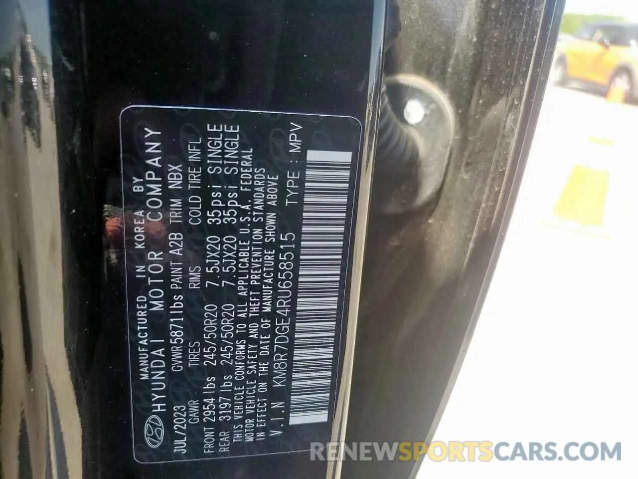 13 Photograph of a damaged car KM8R7DGE4RU658515 HYUNDAI PALISADE 2024