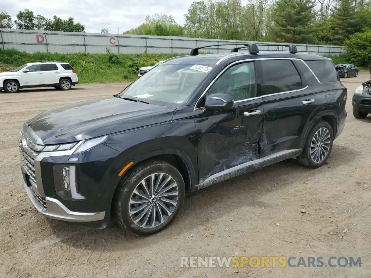 1 Photograph of a damaged car KM8R7DGE5RU785211 HYUNDAI PALISADE 2024