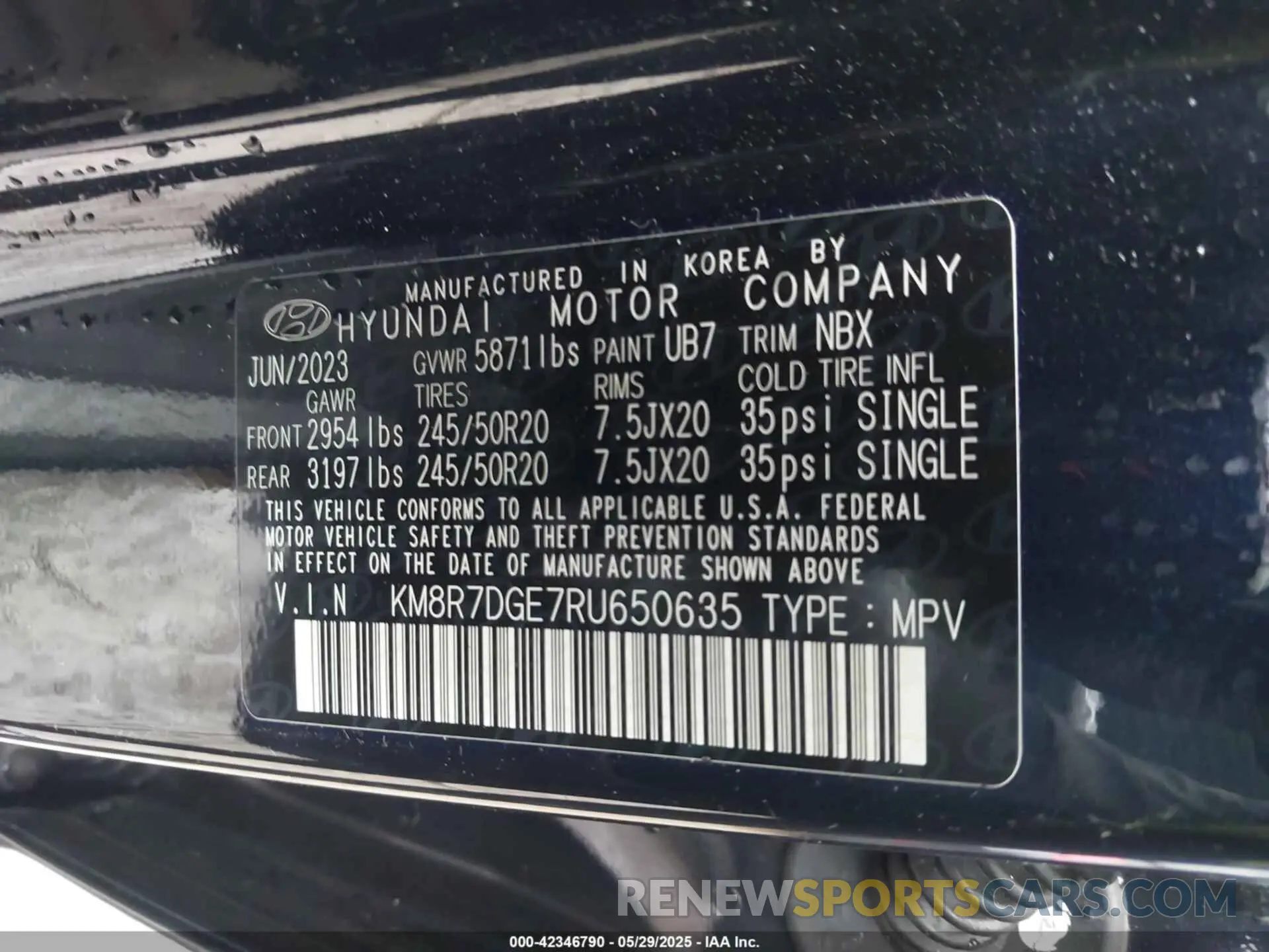 9 Photograph of a damaged car KM8R7DGE7RU650635 HYUNDAI PALISADE 2024