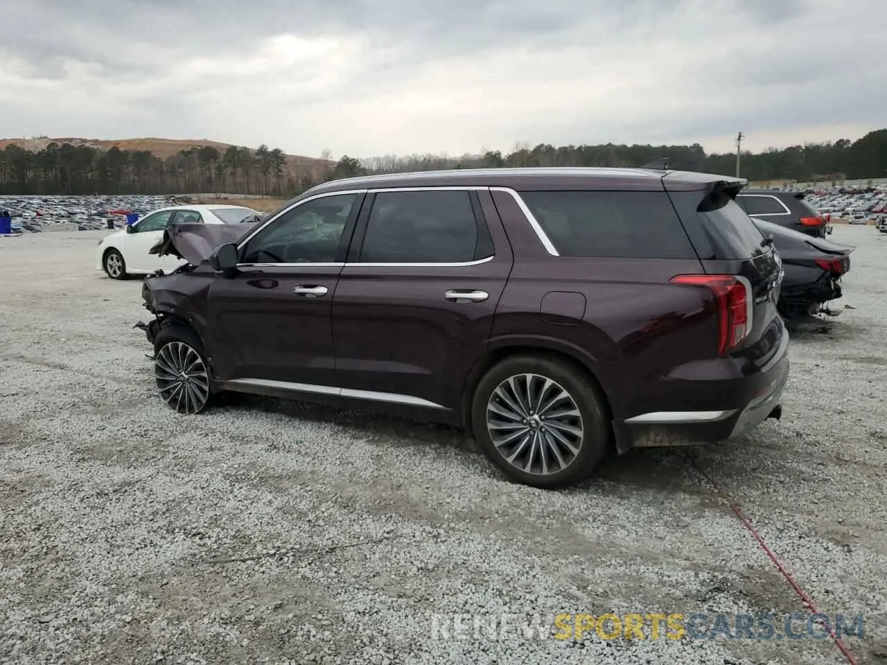 2 Photograph of a damaged car KM8R7DGE7RU654586 HYUNDAI PALISADE 2024