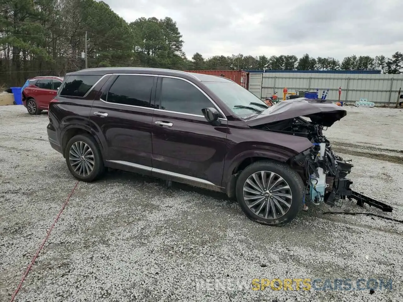 4 Photograph of a damaged car KM8R7DGE7RU654586 HYUNDAI PALISADE 2024
