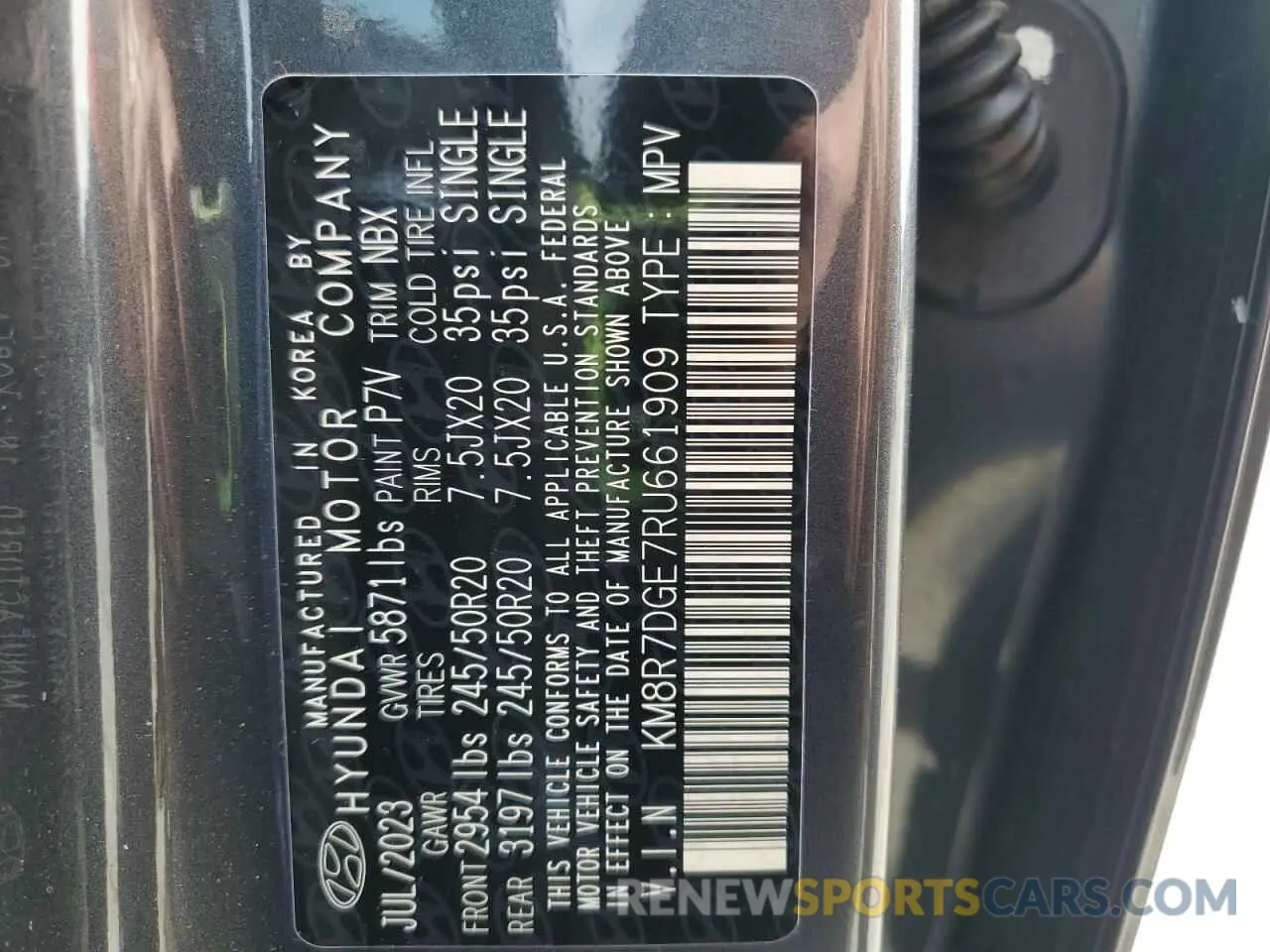 14 Photograph of a damaged car KM8R7DGE7RU661909 HYUNDAI PALISADE 2024