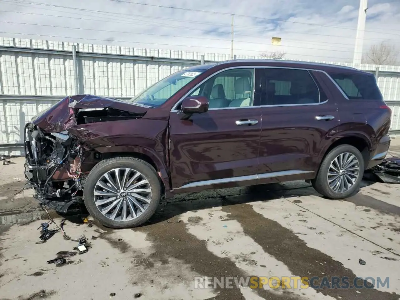 1 Photograph of a damaged car KM8R7DGE7RU731246 HYUNDAI PALISADE 2024