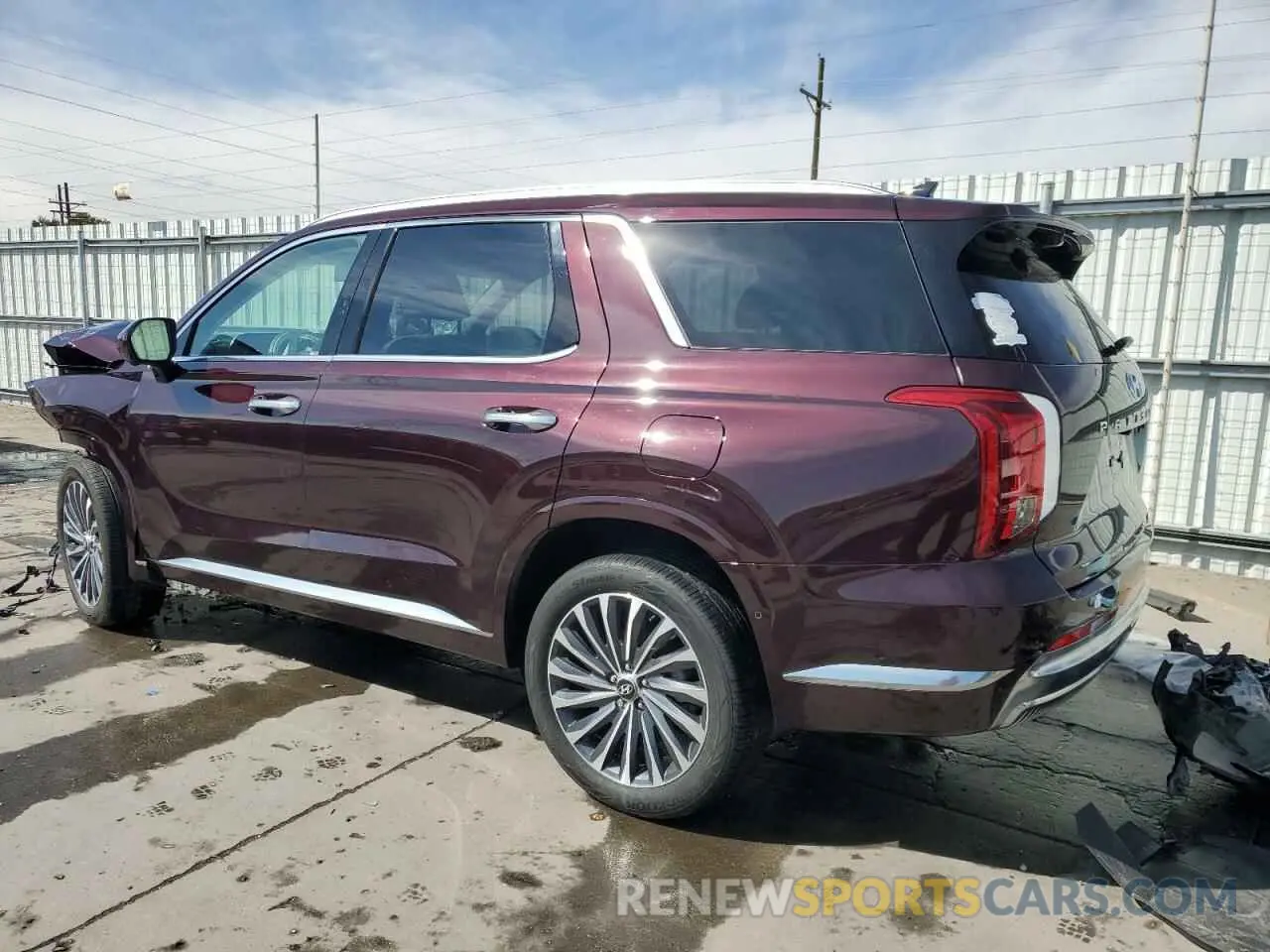 2 Photograph of a damaged car KM8R7DGE7RU731246 HYUNDAI PALISADE 2024
