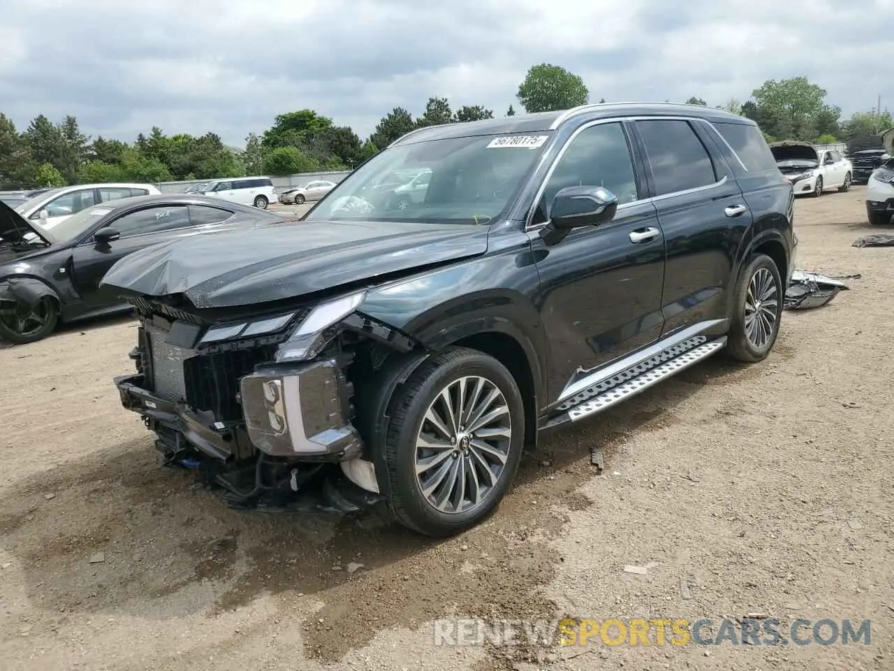 1 Photograph of a damaged car KM8R7DGE8RU656184 HYUNDAI PALISADE 2024