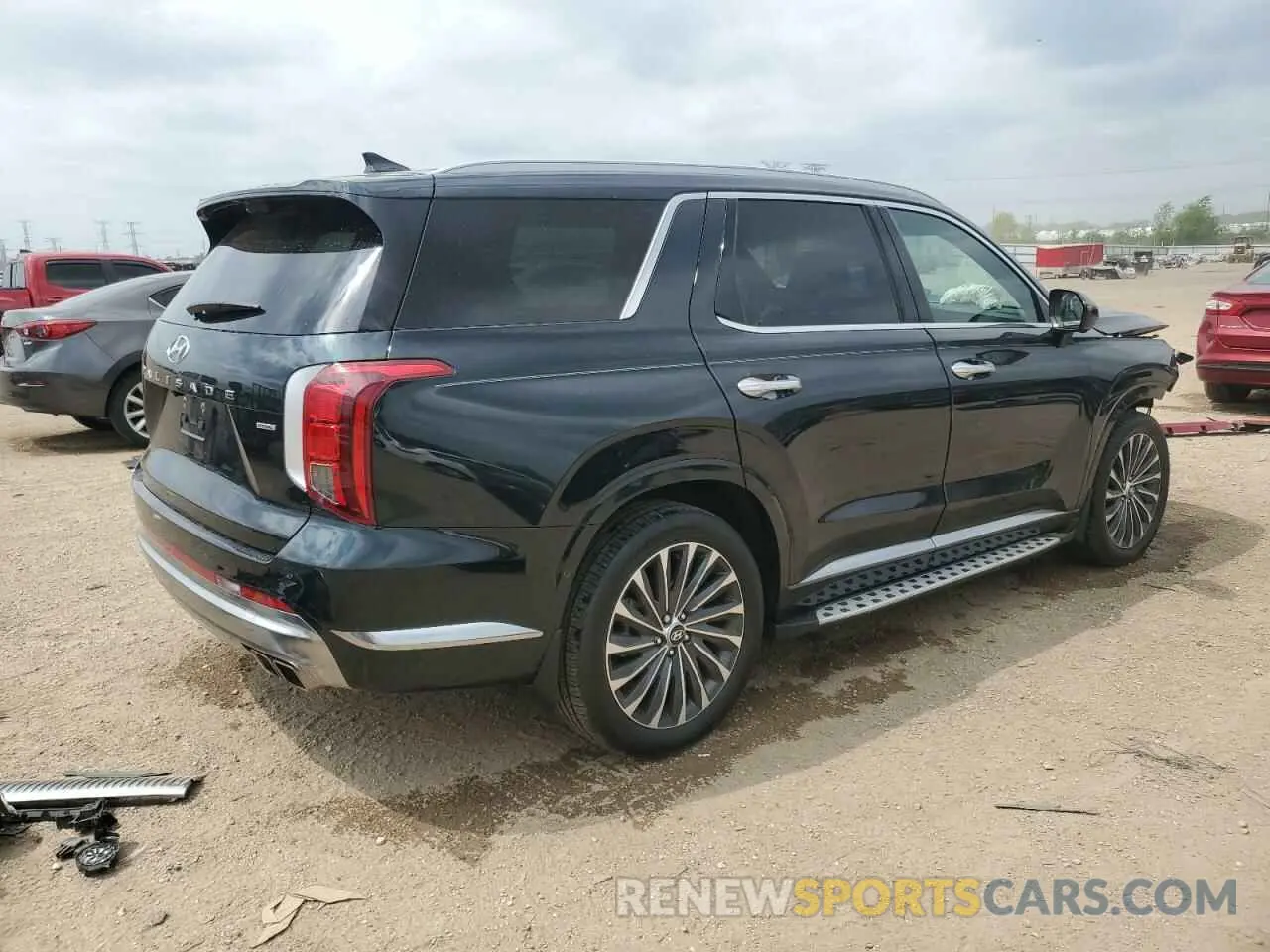 3 Photograph of a damaged car KM8R7DGE8RU656184 HYUNDAI PALISADE 2024