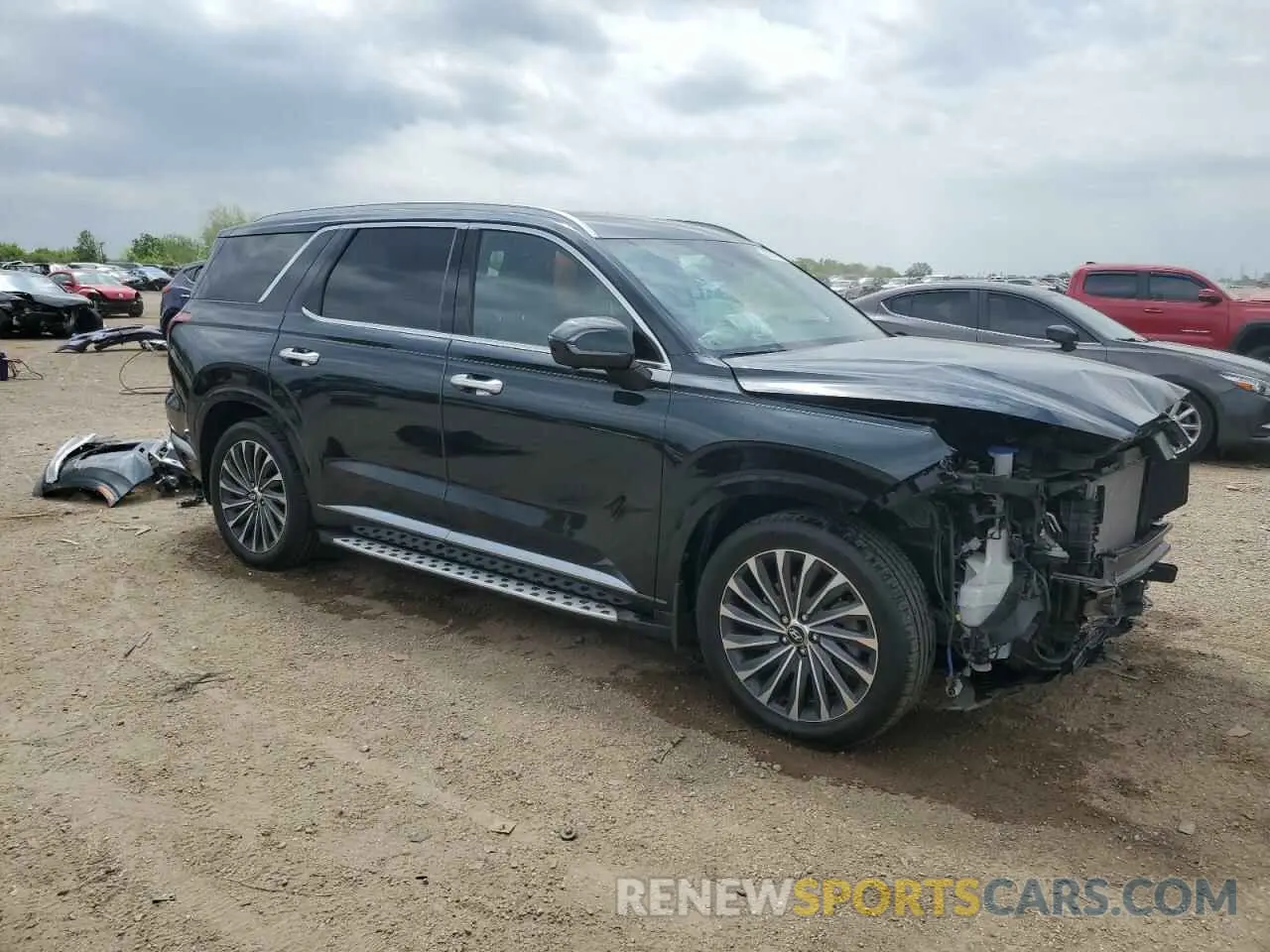 4 Photograph of a damaged car KM8R7DGE8RU656184 HYUNDAI PALISADE 2024