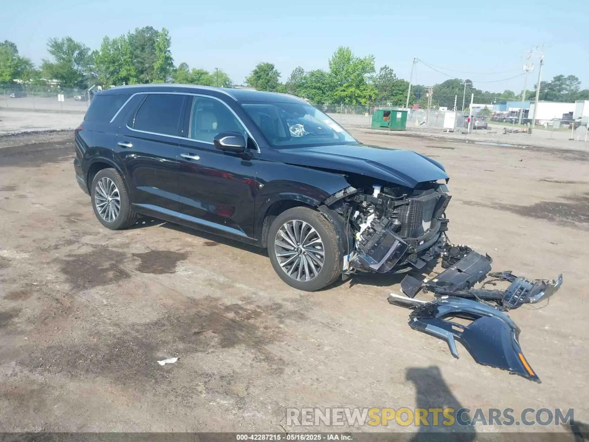 1 Photograph of a damaged car KM8R7DGE8RU690142 HYUNDAI PALISADE 2024