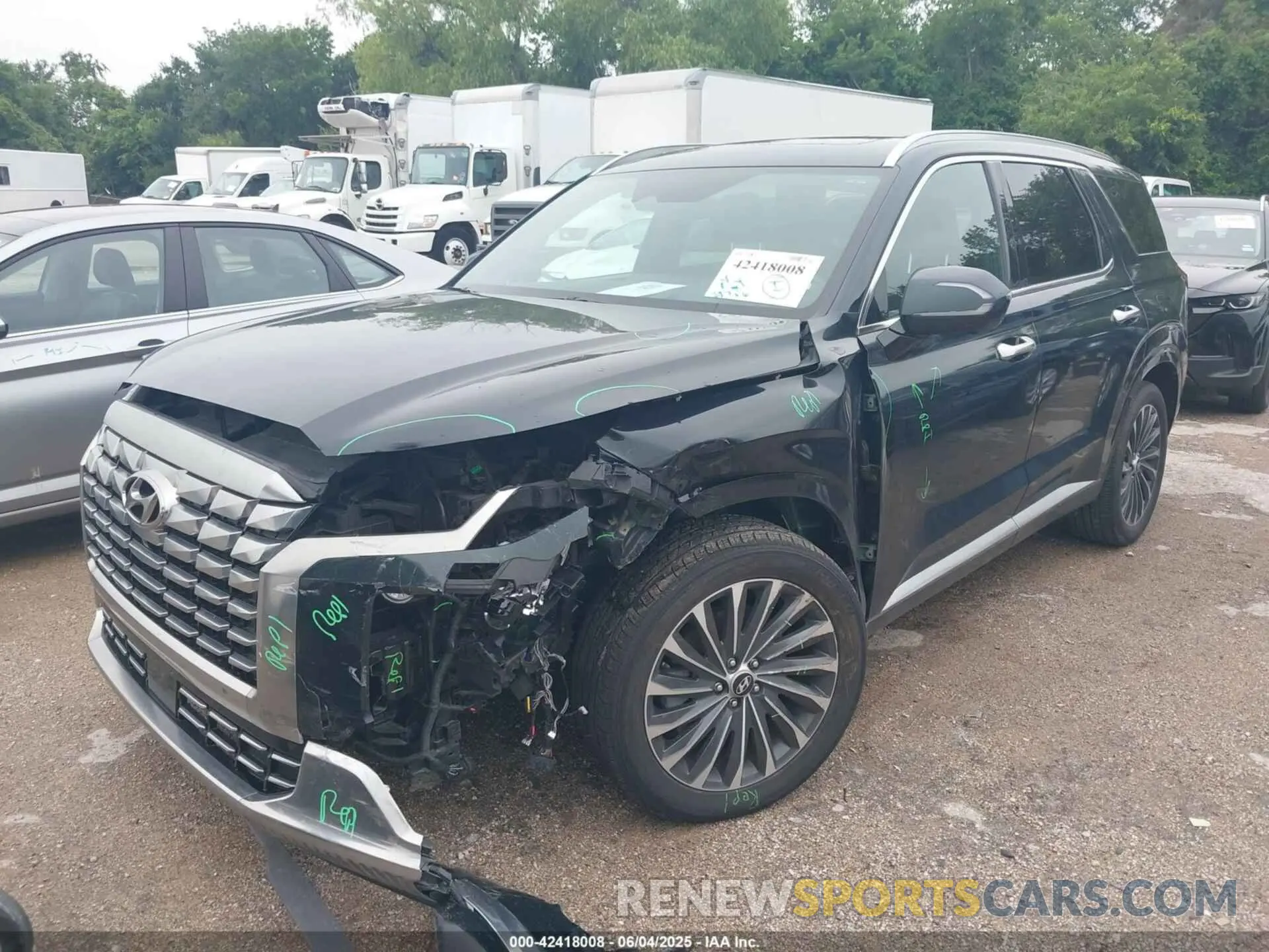 2 Photograph of a damaged car KM8R7DGE9RU682812 HYUNDAI PALISADE 2024