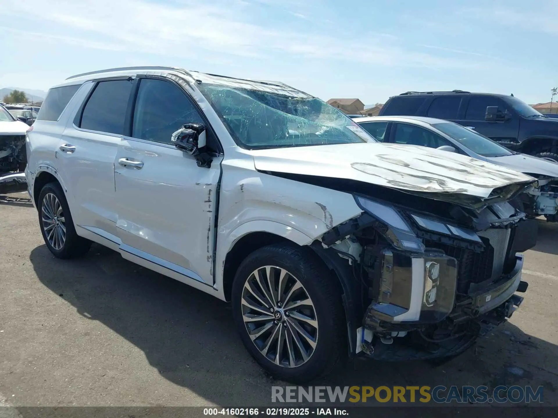 1 Photograph of a damaged car KM8R7DGE9RU702184 HYUNDAI PALISADE 2024