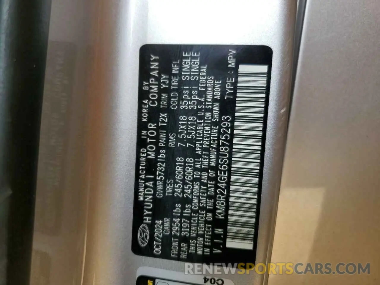 13 Photograph of a damaged car KM8R24GE6SU875293 HYUNDAI PALISADE 2025