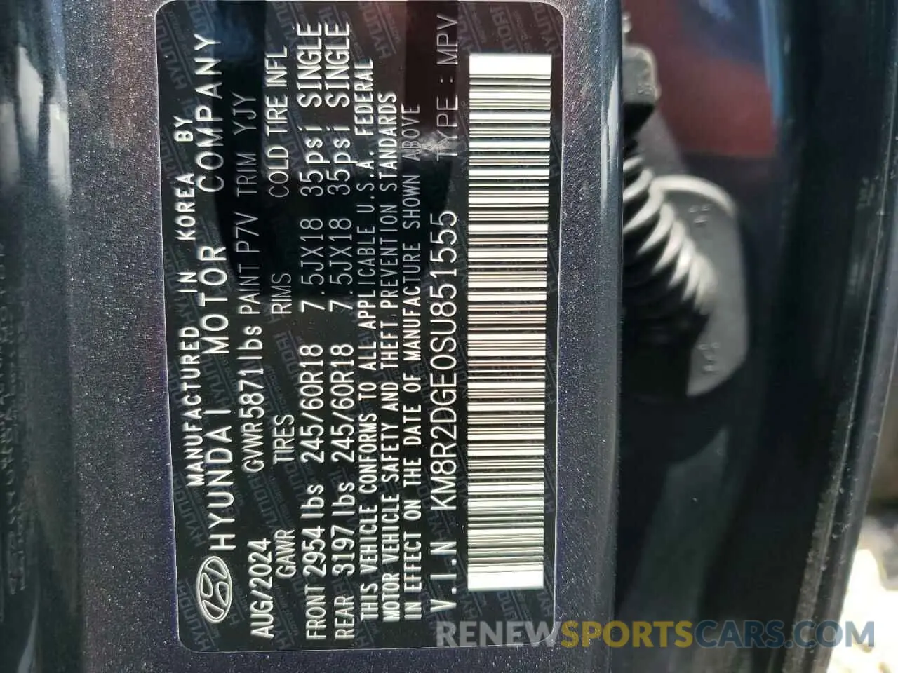 13 Photograph of a damaged car KM8R2DGE0SU851555 HYUNDAI PALISADE 2025
