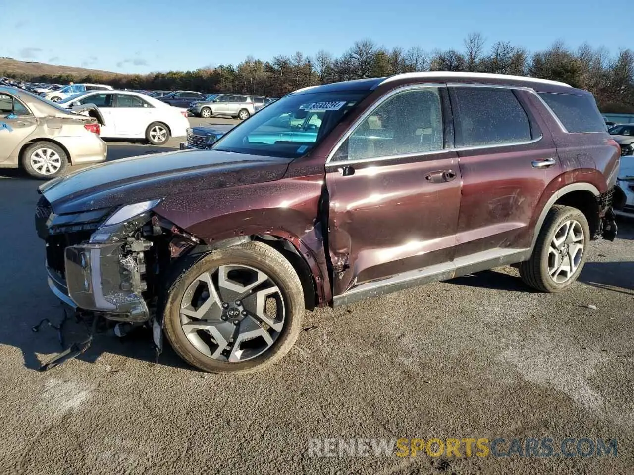1 Photograph of a damaged car KM8R4DGE1SU823662 HYUNDAI PALISADE 2025