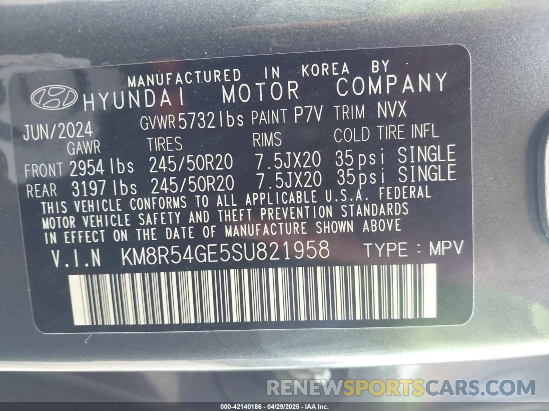 9 Photograph of a damaged car KM8R54GE5SU821958 HYUNDAI PALISADE 2025