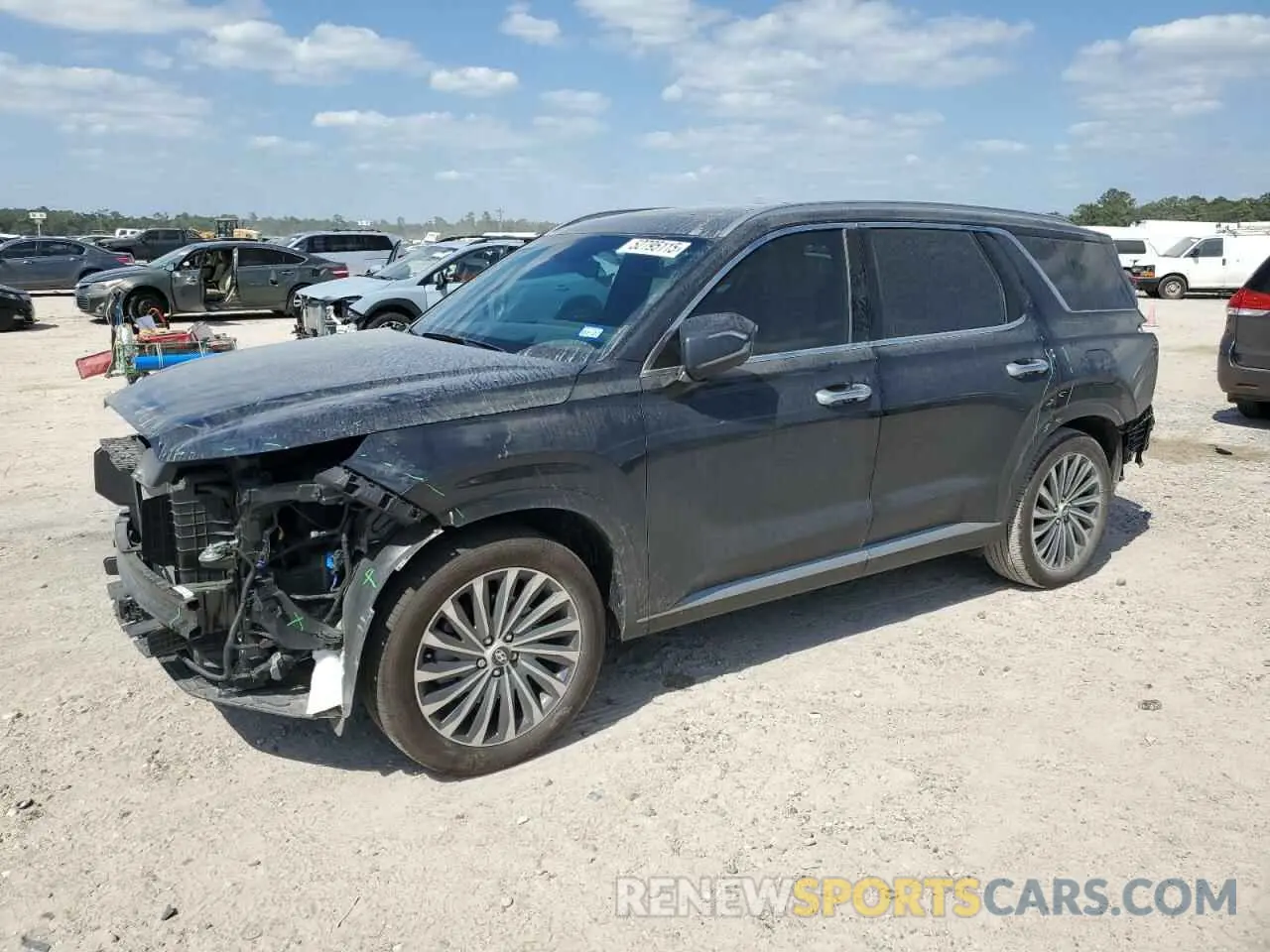 1 Photograph of a damaged car KM8R74GE7SU872274 HYUNDAI PALISADE 2025