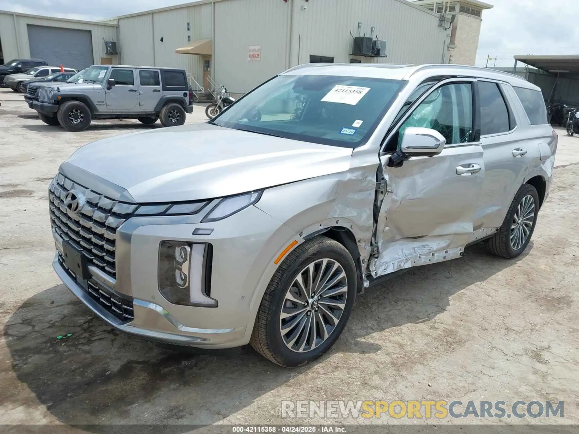 2 Photograph of a damaged car KM8R74GE9SU887116 HYUNDAI PALISADE 2025