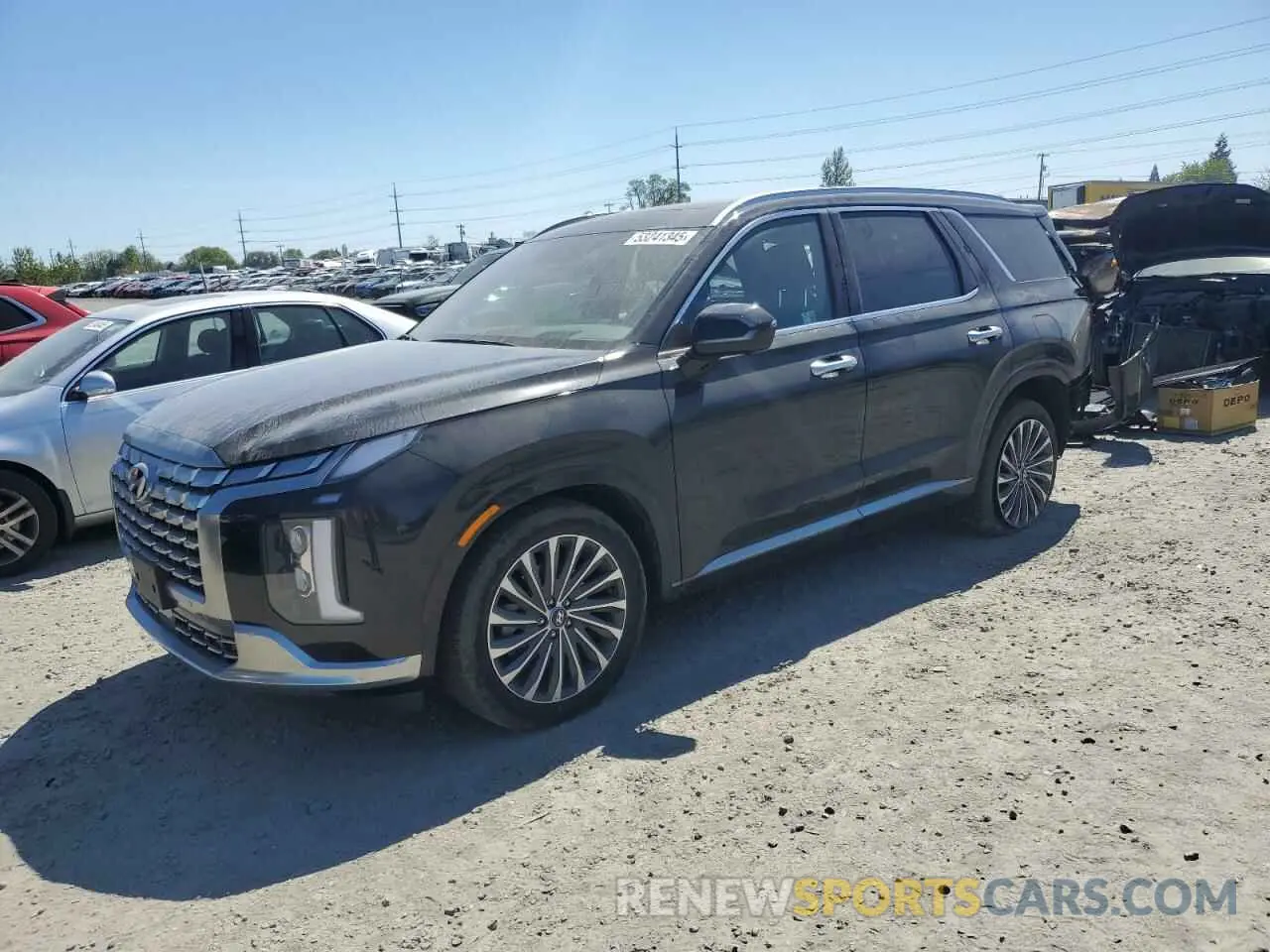 1 Photograph of a damaged car KM8R7DGE1SU843983 HYUNDAI PALISADE 2025