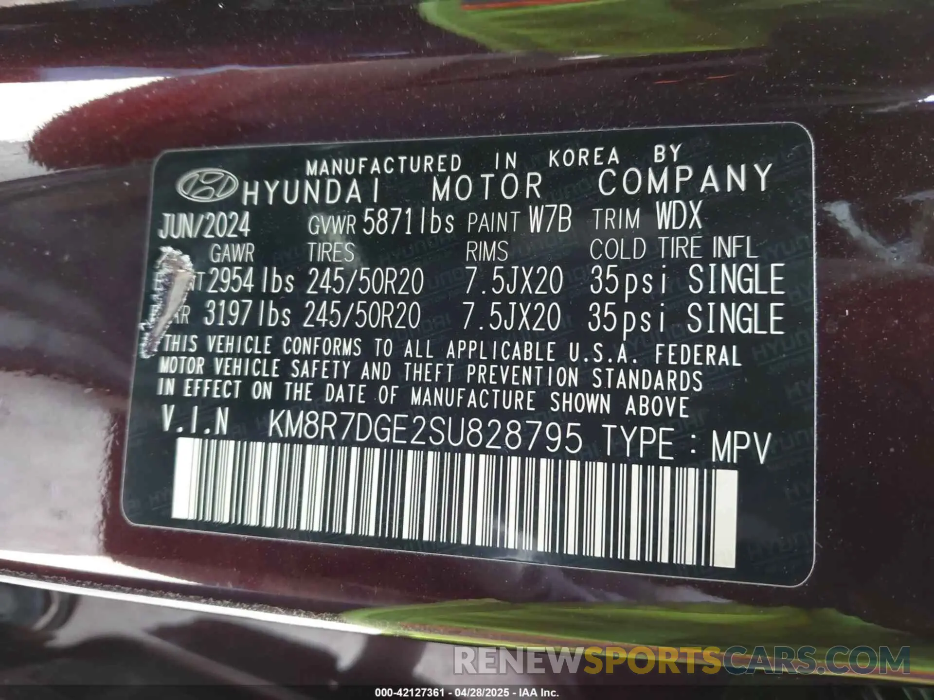 9 Photograph of a damaged car KM8R7DGE2SU828795 HYUNDAI PALISADE 2025
