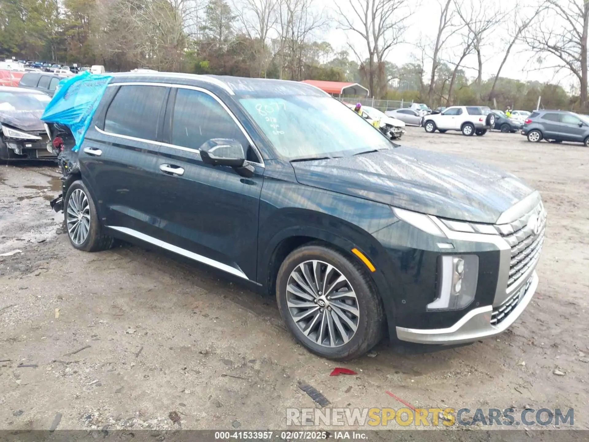 1 Photograph of a damaged car KM8R7DGE4SU808077 HYUNDAI PALISADE 2025