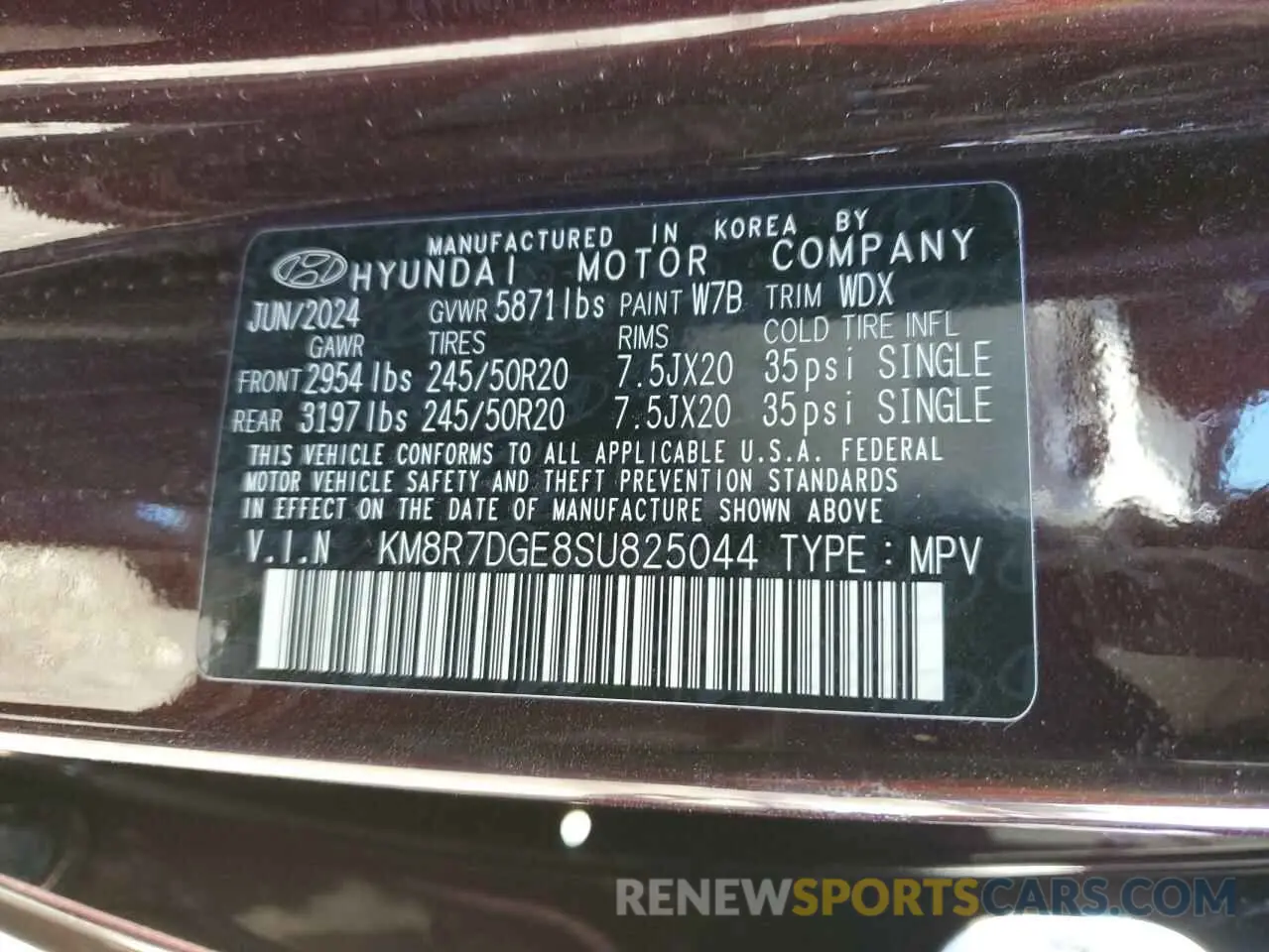 14 Photograph of a damaged car KM8R7DGE8SU825044 HYUNDAI PALISADE 2025