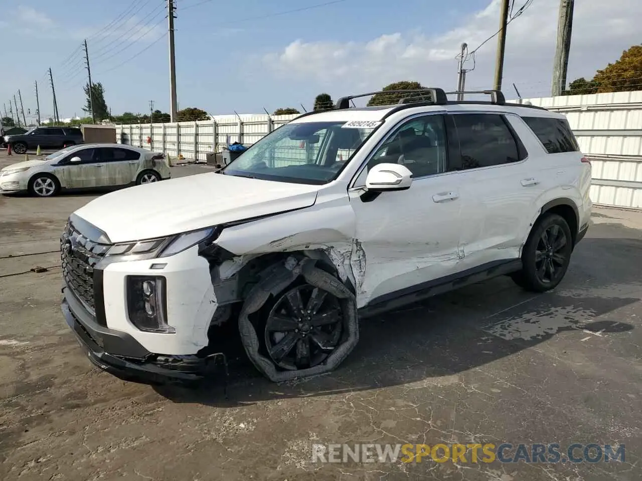 1 Photograph of a damaged car KM8R3DGE7PU594852 HYUNDAI PALISADE X 2023