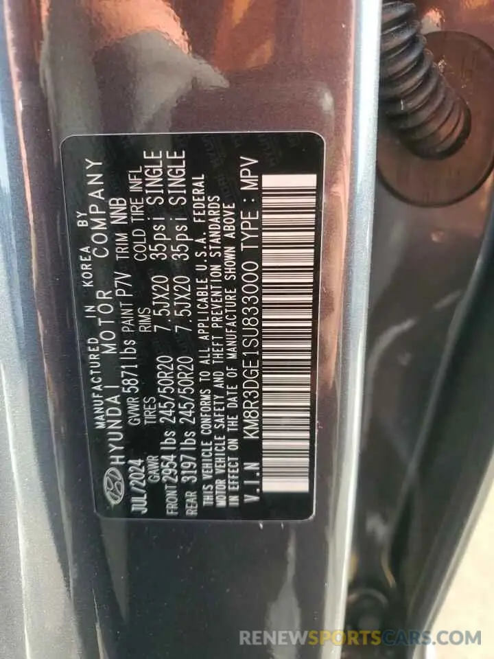 14 Photograph of a damaged car KM8R3DGE1SU833000 HYUNDAI PALISADE X 2025