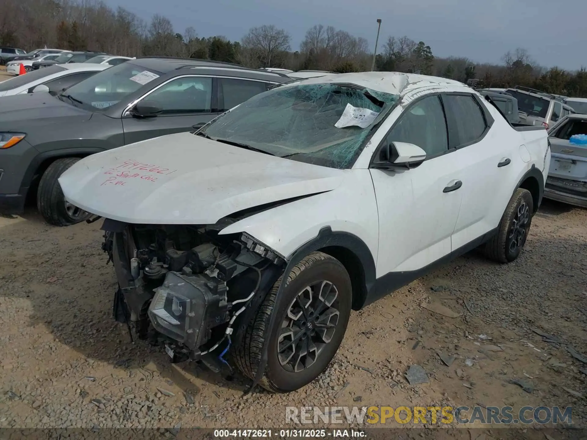 2 Photograph of a damaged car 5NTJB4AE7NH037039 HYUNDAI SANTA CRUZ 2022