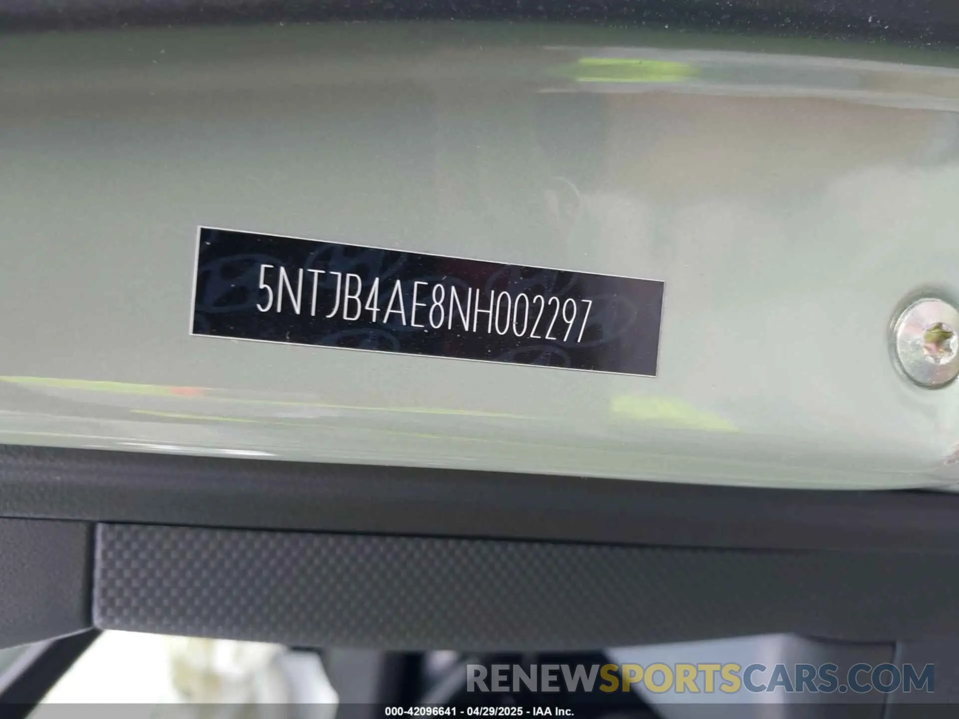 9 Photograph of a damaged car 5NTJB4AE8NH002297 HYUNDAI SANTA CRUZ 2022