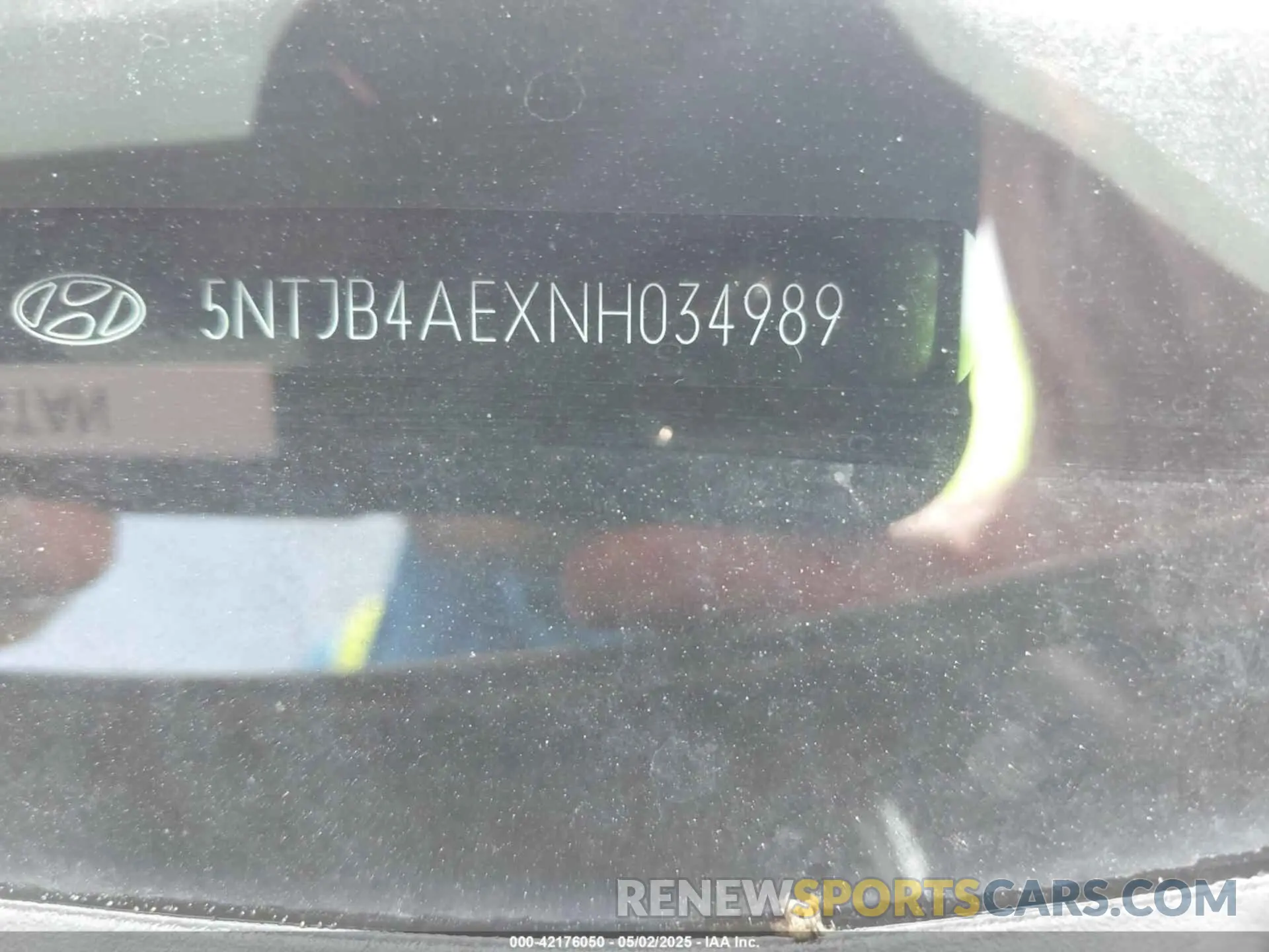 9 Photograph of a damaged car 5NTJB4AEXNH034989 HYUNDAI SANTA CRUZ 2022