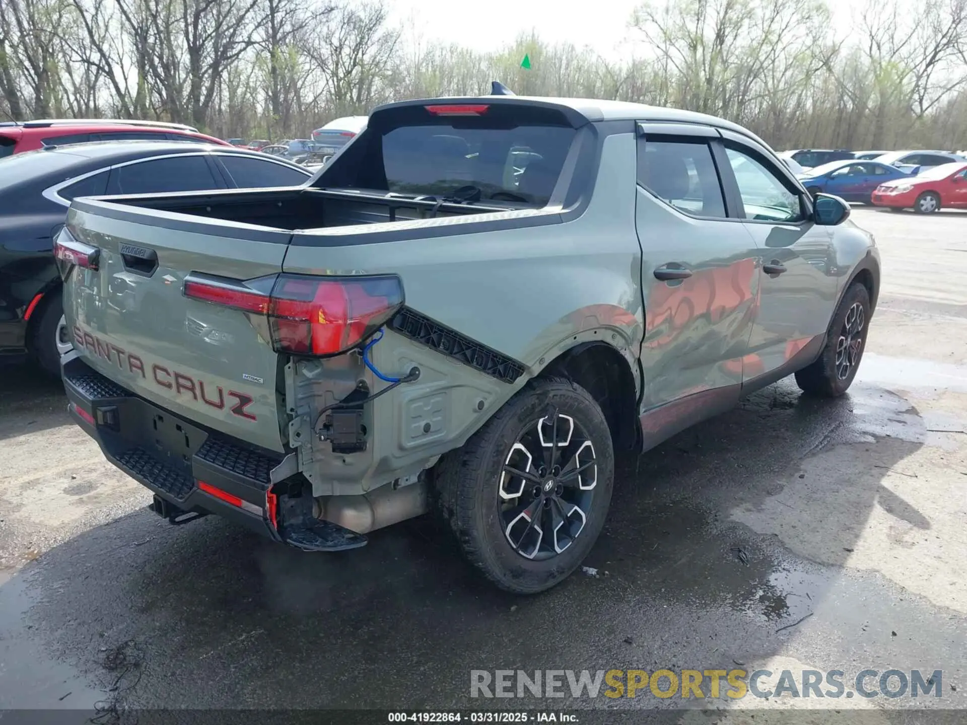 4 Photograph of a damaged car 5NTJBDAE0NH028571 HYUNDAI SANTA CRUZ 2022