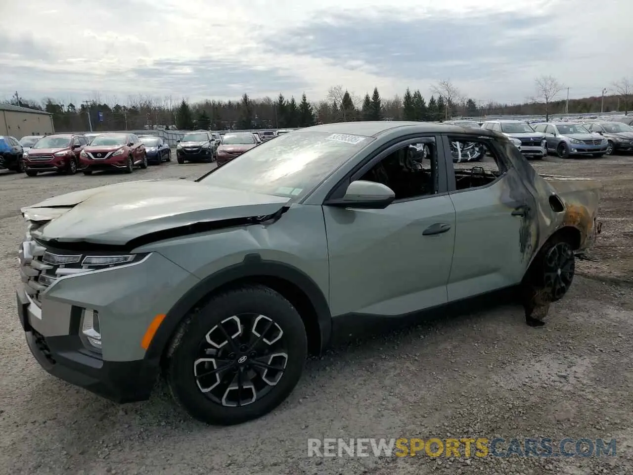 1 Photograph of a damaged car 5NTJBDAE1NH013092 HYUNDAI SANTA CRUZ 2022