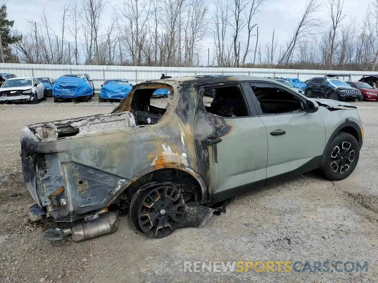3 Photograph of a damaged car 5NTJBDAE1NH013092 HYUNDAI SANTA CRUZ 2022