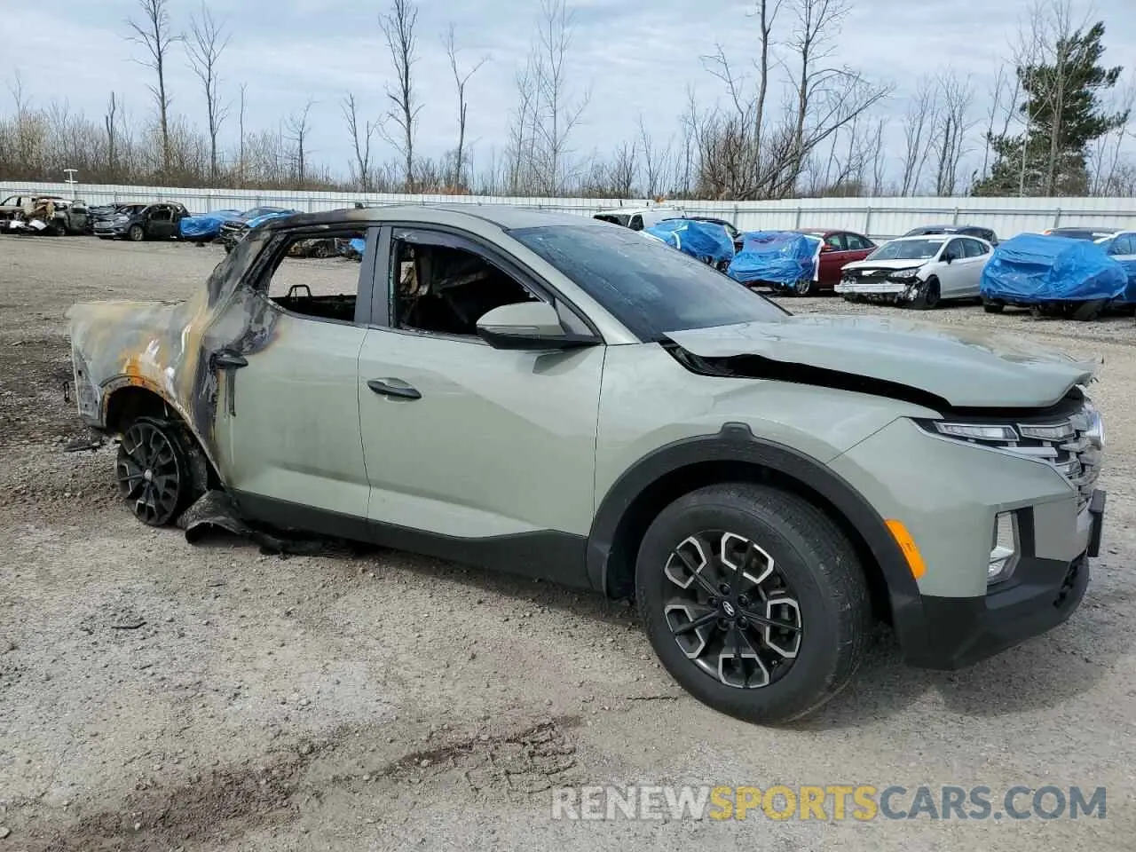 4 Photograph of a damaged car 5NTJBDAE1NH013092 HYUNDAI SANTA CRUZ 2022