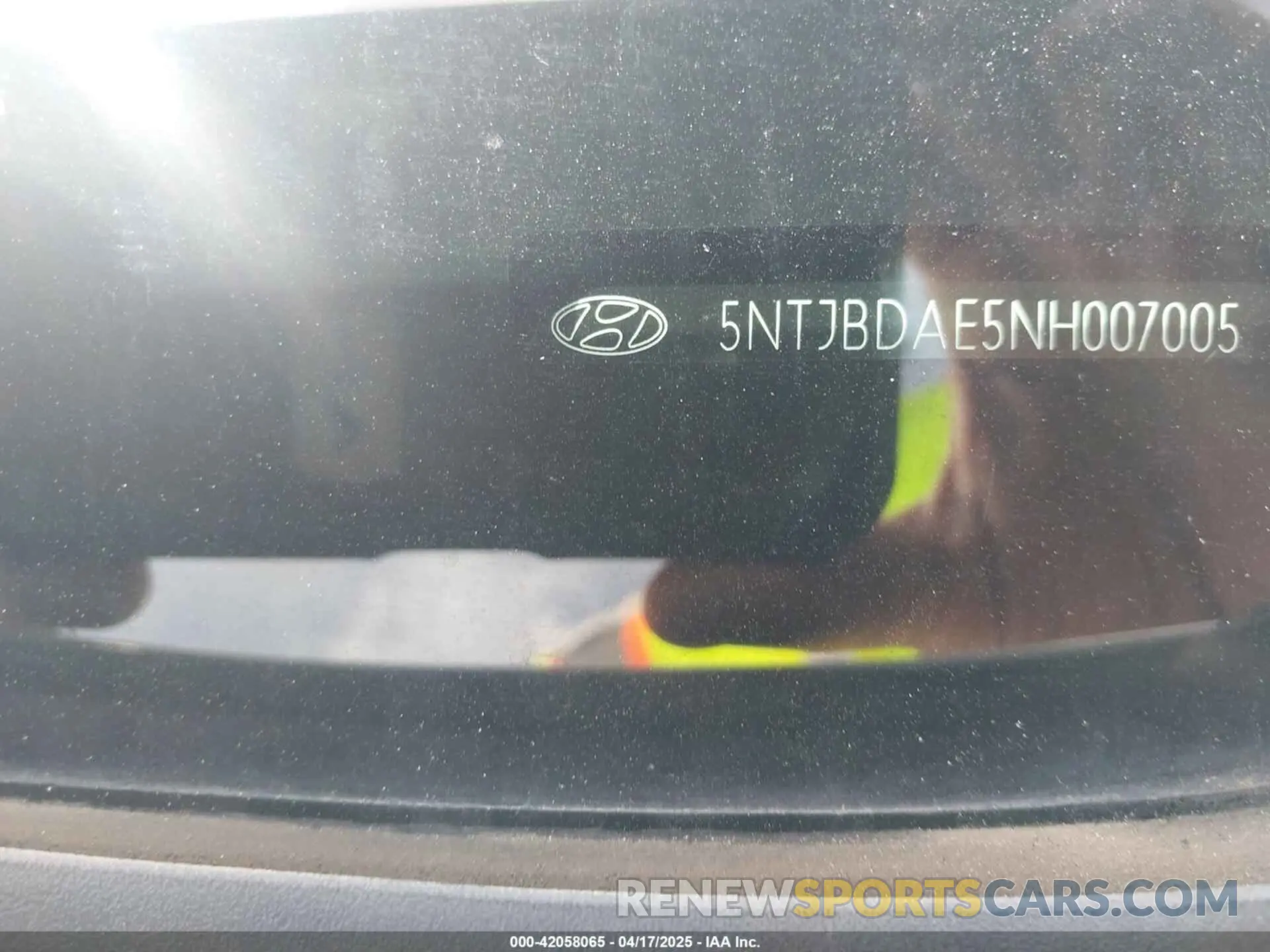 9 Photograph of a damaged car 5NTJBDAE5NH007005 HYUNDAI SANTA CRUZ 2022