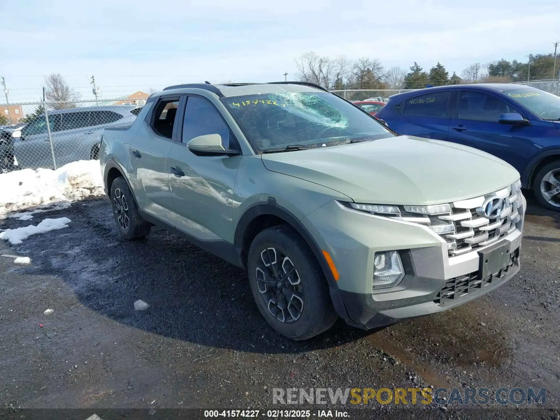 1 Photograph of a damaged car 5NTJC4AE1NH013087 HYUNDAI SANTA CRUZ 2022