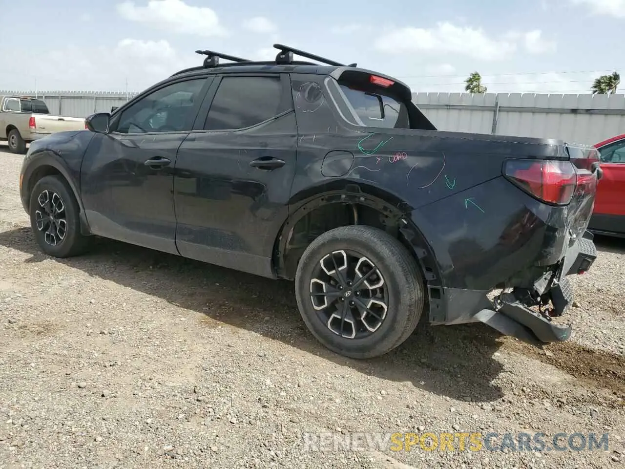 2 Photograph of a damaged car 5NTJC4AEXNH025724 HYUNDAI SANTA CRUZ 2022