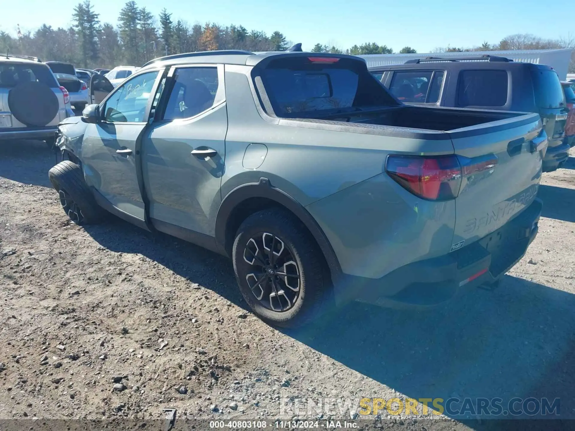 3 Photograph of a damaged car 5NTJCDAE3NH038055 HYUNDAI SANTA CRUZ 2022