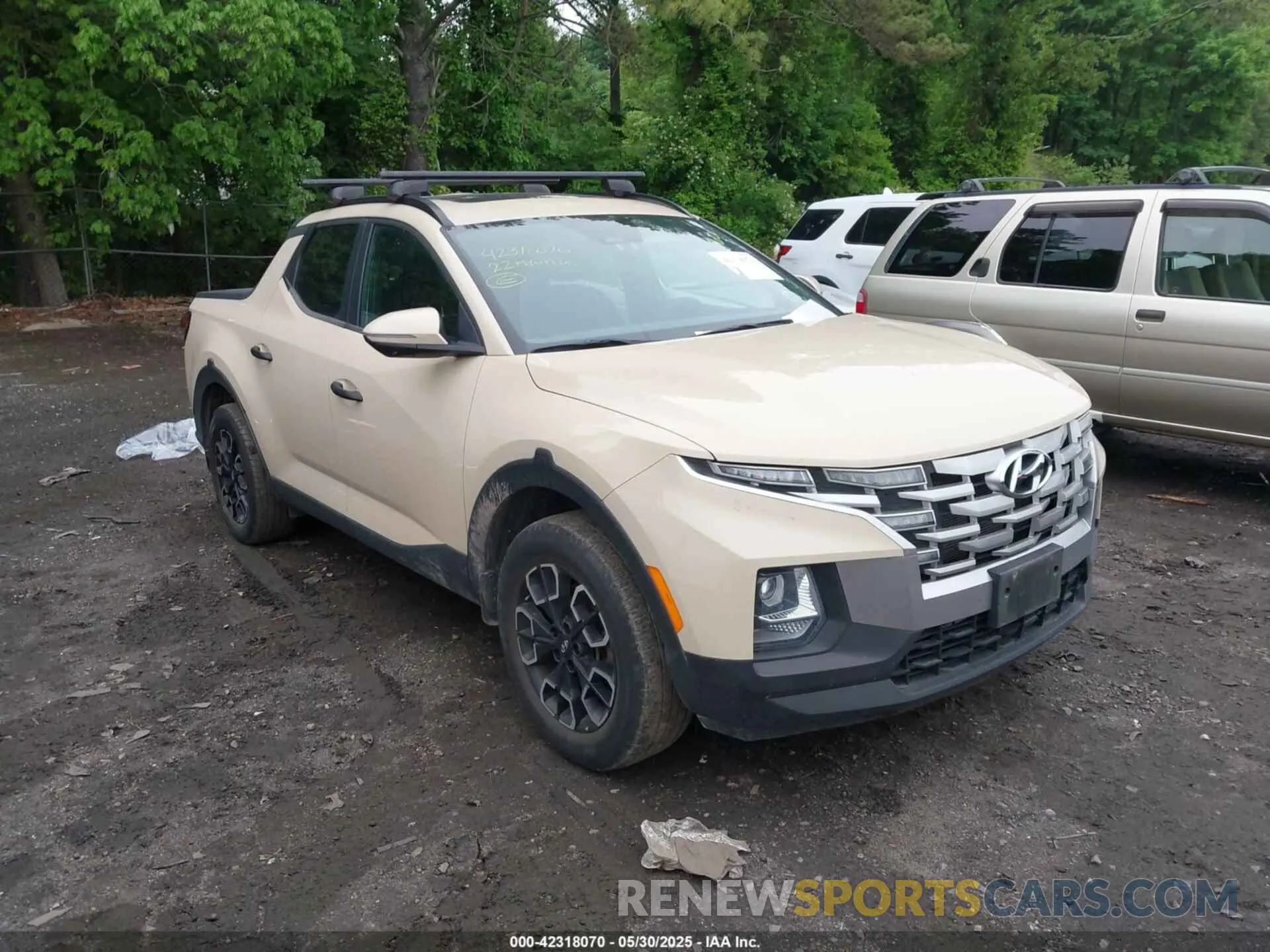 1 Photograph of a damaged car 5NTJCDAE4NH009213 HYUNDAI SANTA CRUZ 2022