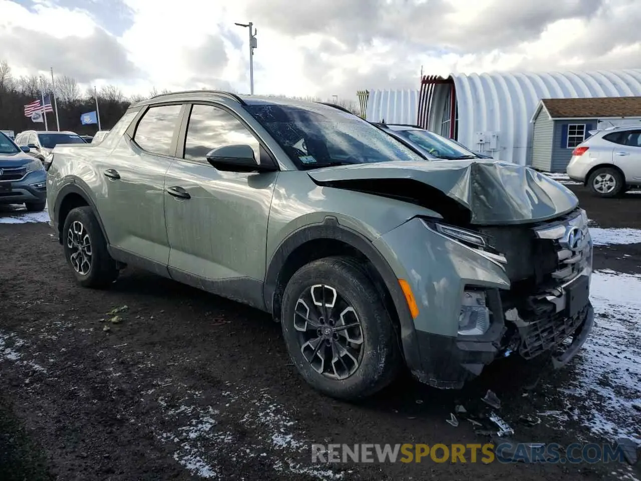4 Photograph of a damaged car 5NTJCDAE5NH024321 HYUNDAI SANTA CRUZ 2022