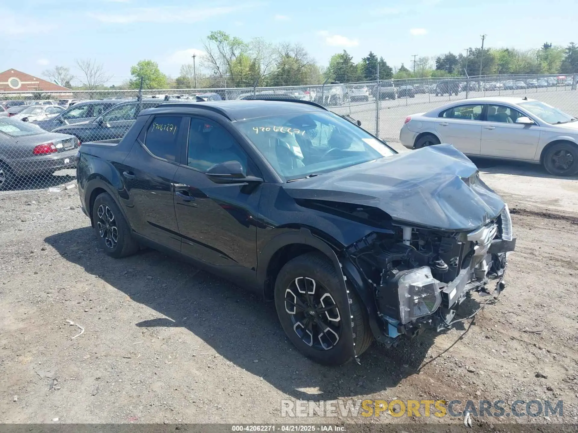 1 Photograph of a damaged car 5NTJDDAF6NH036340 HYUNDAI SANTA CRUZ 2022