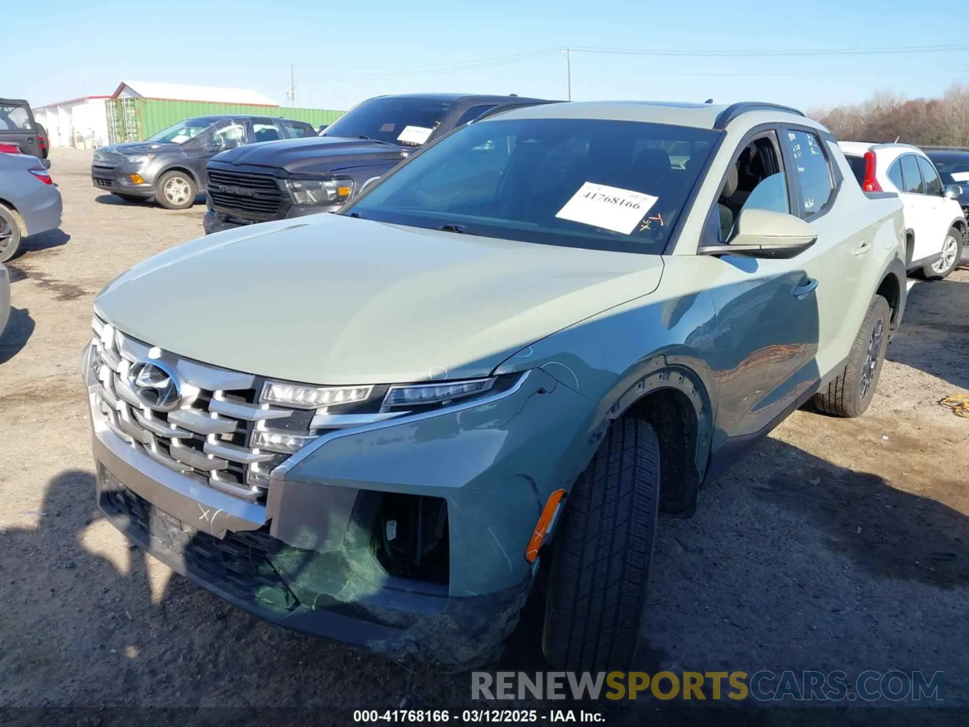 2 Photograph of a damaged car 5NTJDDAF8NH030975 HYUNDAI SANTA CRUZ 2022