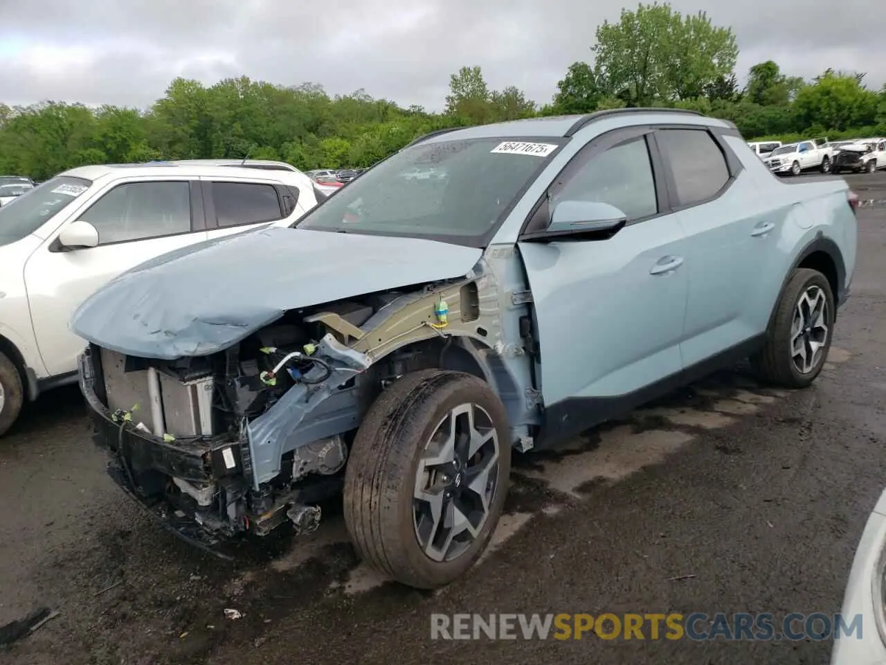 1 Photograph of a damaged car 5NTJEDAF1NH034962 HYUNDAI SANTA CRUZ 2022