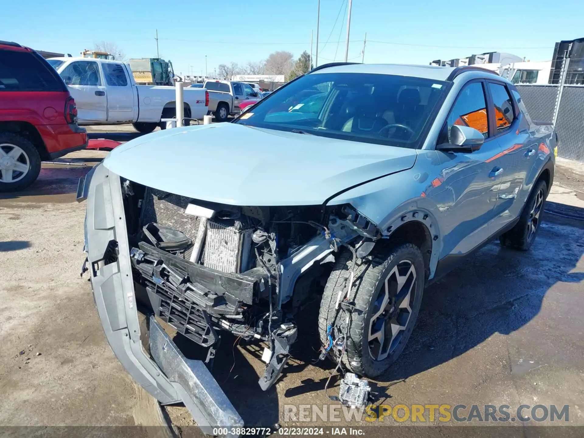 2 Photograph of a damaged car 5NTJEDAF1NH036226 HYUNDAI SANTA CRUZ 2022