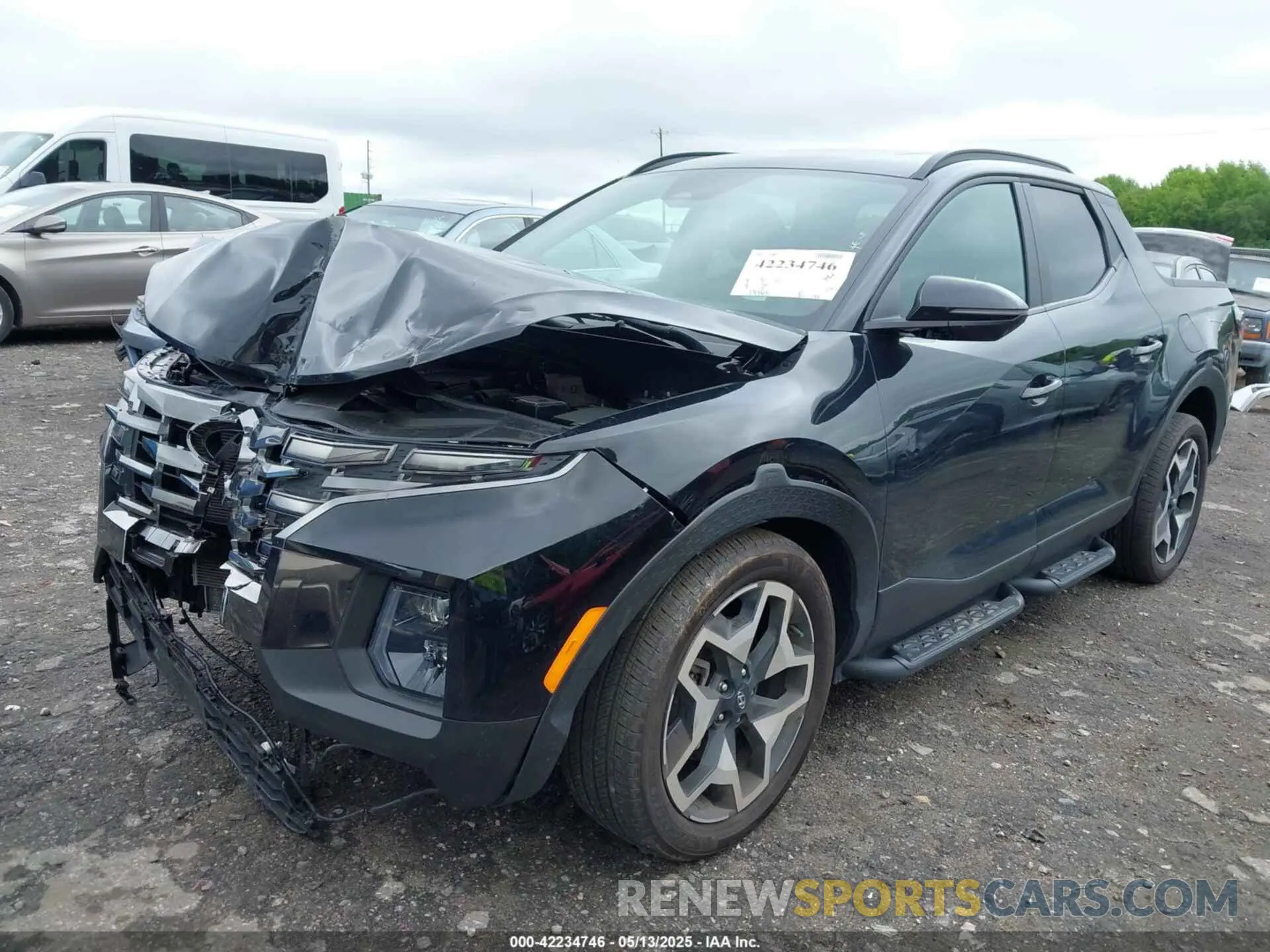 2 Photograph of a damaged car 5NTJEDAF3NH010999 HYUNDAI SANTA CRUZ 2022