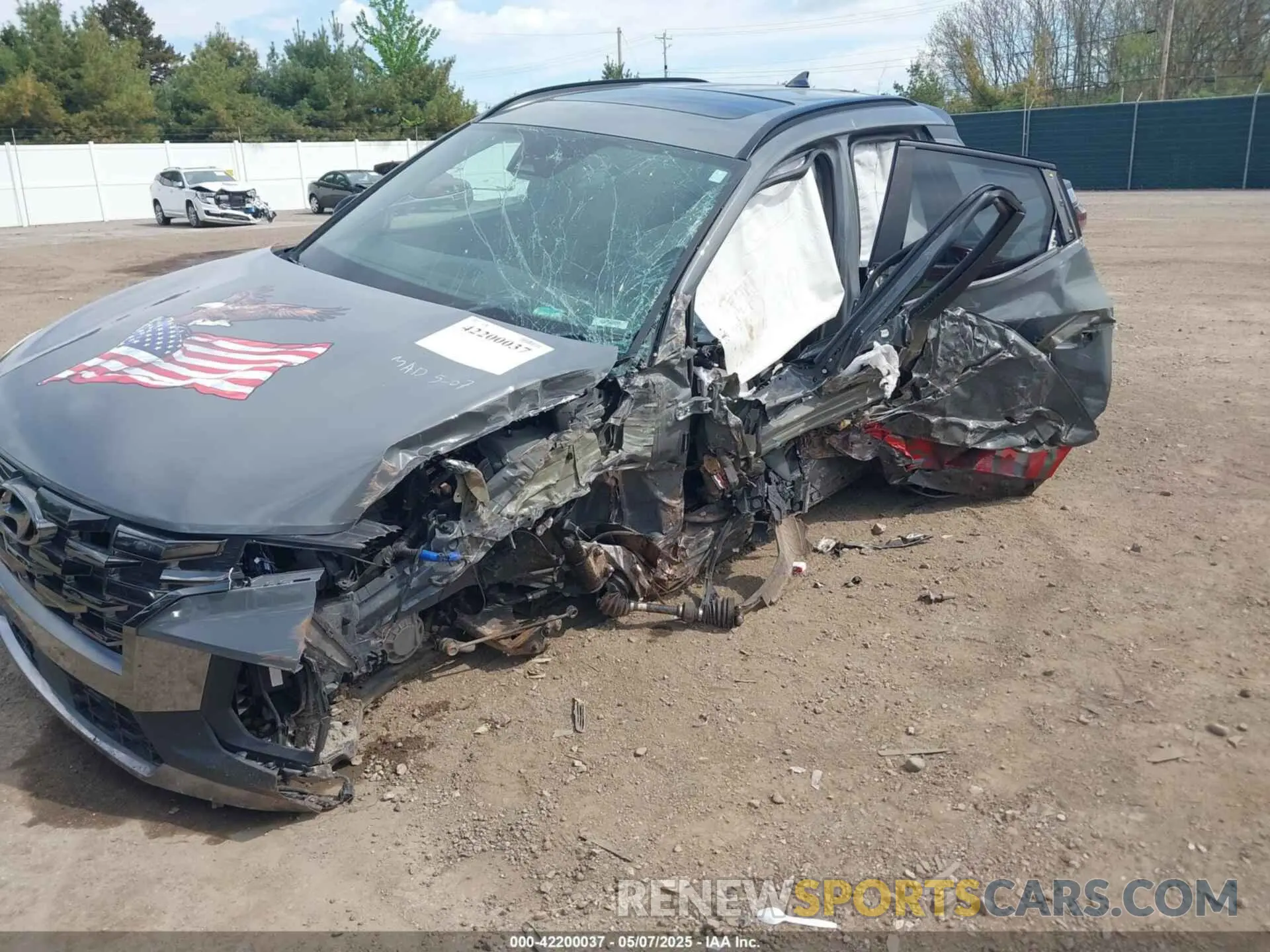 6 Photograph of a damaged car 5NTJEDAF5NH012737 HYUNDAI SANTA CRUZ 2022